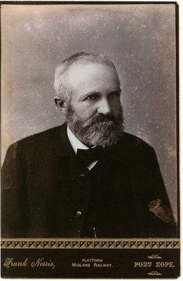 Studio portrait of Smith Hinman, by Frank Norris, Port Hope