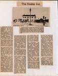 The Keeler Inn - newspaper clipping
