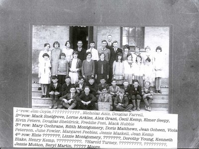 Class photograph, Colborne School,1929 [?]