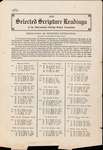 1922 Selected Scripture Readings of the International Sunday School Association Notice