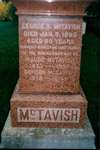 George S. McTavish headstone, Colborne, Cramahe Township
