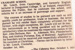 Cramahe School - newspaper clipping reprint