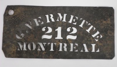 G. Vermette 212 Montreal Stencil