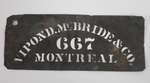 Vipond, McBride & Co. 667 Montreal Stencil
