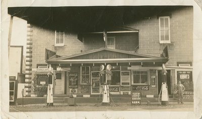 Gas Station, former Victoria Opera House, Colborne, Cramahe Township