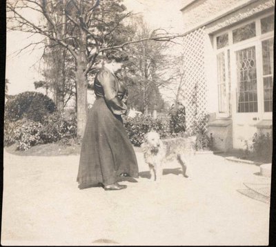 Woman with her dog