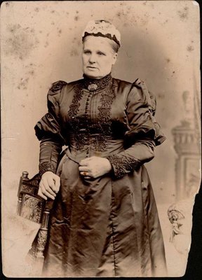 Studio portrait of a woman, ca. 1890