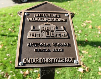 Exhibit, Victoria Square Heritage Site plaque