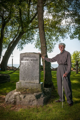 Harold Harnden at Keeler's Wharf. Photo credit: Nick Tinkl