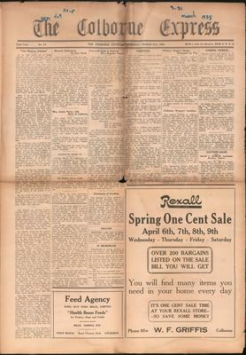 The Colborne Express   (Colborne Ontario), 31 Mar 1938