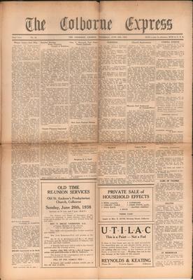 The Colborne Express   (Colborne Ontario), 16 Jun 1938