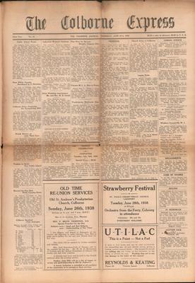 The Colborne Express   (Colborne Ontario), 23 Jun 1938