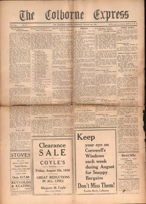 The Colborne Express   (Colborne Ontario), 4 Aug 1938