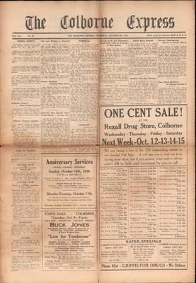 The Colborne Express   (Colborne Ontario), 6 Oct 1938