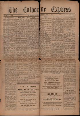 The Colborne Express   (Colborne Ontario), 3 Jun 1937