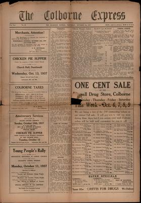 The Colborne Express   (Colborne Ontario), 7 Oct 1937