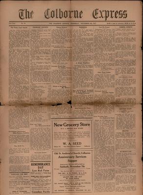 The Colborne Express   (Colborne Ontario), 4 Nov 1937