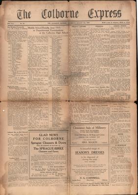 The Colborne Express   (Colborne Ontario), 8 Aug 1935