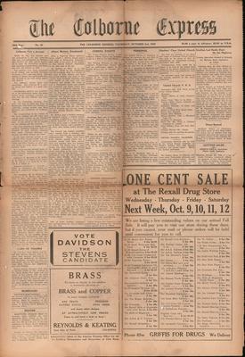 The Colborne Express   (Colborne Ontario), 3 Oct 1935