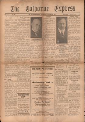 The Colborne Express   (Colborne Ontario), 17 Oct 1935