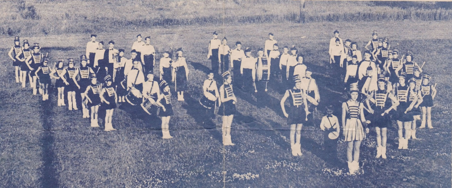 Exhibit, Colborne Recreation Trumpet Band & Baton Corps brochure, front & back
