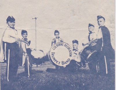 Exhibit, Colborne Recreation Trumpet Band & Baton Corps brochure, centre right
