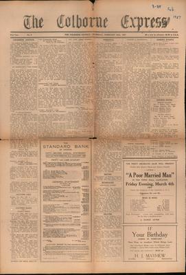 The Colborne Express   (Colborne Ontario), 24 Feb 1927