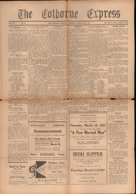 The Colborne Express   (Colborne Ontario), 10 Mar 1927