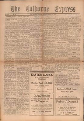 The Colborne Express   (Colborne Ontario), 14 Apr 1927