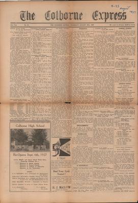 The Colborne Express   (Colborne Ontario), 25 Aug 1927