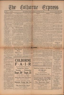 The Colborne Express   (Colborne Ontario), 15 Sep 1927