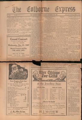 The Colborne Express   (Colborne Ontario), 15 Dec 1927