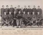 Group photograph of Colborne Hockey Team - Champions East Northumberland League Season 1948-1949