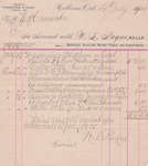 W. L. Payne Invoice, Solicitor for the Standard Bank of Canada, Colborne