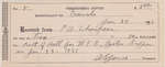 Receipts for Peter A. Thompson, Cramahe Municipal Hall Rental