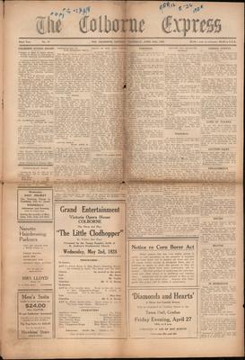 The Colborne Express   (Colborne Ontario), 26 Apr 1928