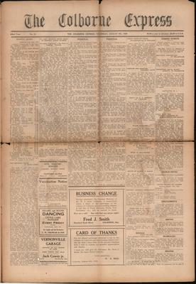 The Colborne Express   (Colborne Ontario), 9 Aug 1928