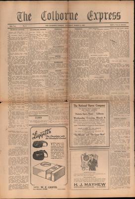 The Colborne Express   (Colborne Ontario), 3 Mar 1921