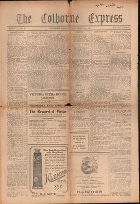 The Colborne Express   (Colborne Ontario), 31 Mar 1921