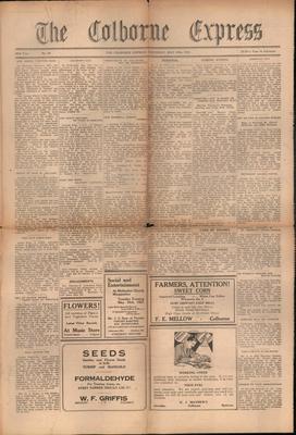 The Colborne Express   (Colborne Ontario), 19 May 1921