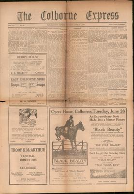 The Colborne Express   (Colborne Ontario), 23 Jun 1921