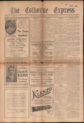 The Colborne Express   (Colborne Ontario), 24 Nov 1921