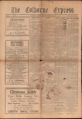 The Colborne Express   (Colborne Ontario), 15 Dec 1921