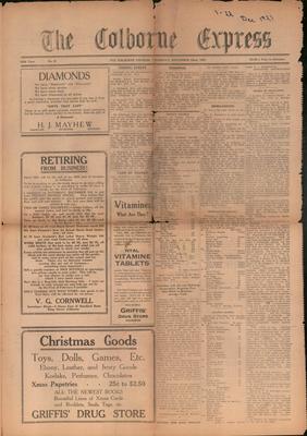 The Colborne Express   (Colborne Ontario), 22 Dec 1921