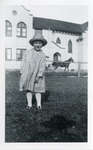 Photograph of Jane Hodges (now Thrower), West view, Colborne United Church, ca. 1940