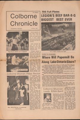 The Colborne Chronicle, 25 Jun 1970