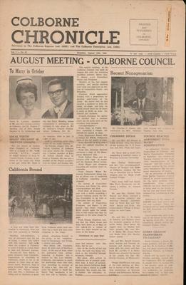 The Colborne Chronicle, 19 Aug 1965