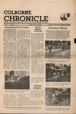 The Colborne Chronicle, 29 Aug 1968