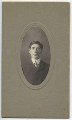 Studio portrait of a young man