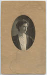 Studio portrait of a young woman, by Framer Bros.